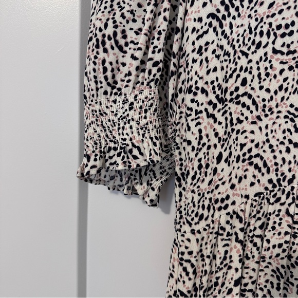 Ba&sh Patterned Midi V- Neck Dress Size Large Women’s - Picture 10 of 15